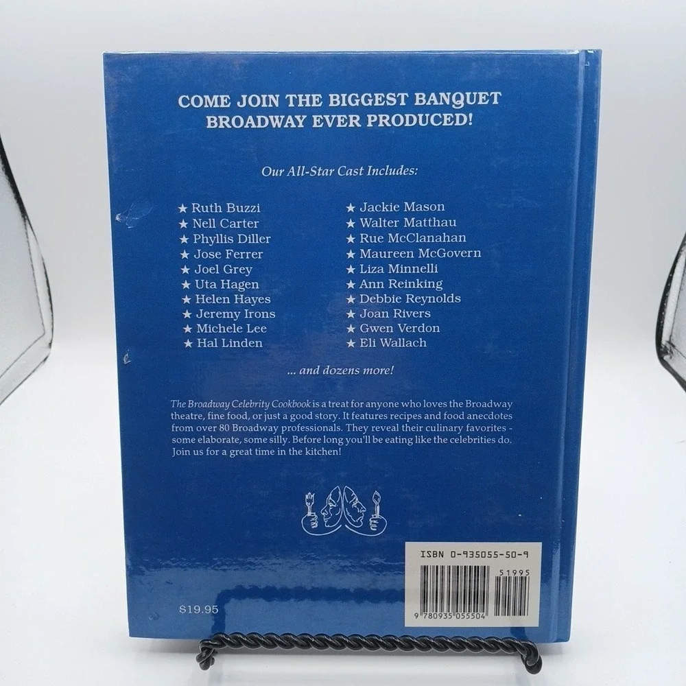 THE‎ BROADWAY CELEBRITY COOKBOOK  Alexander J. Vincent  Hardcover *Excellent*